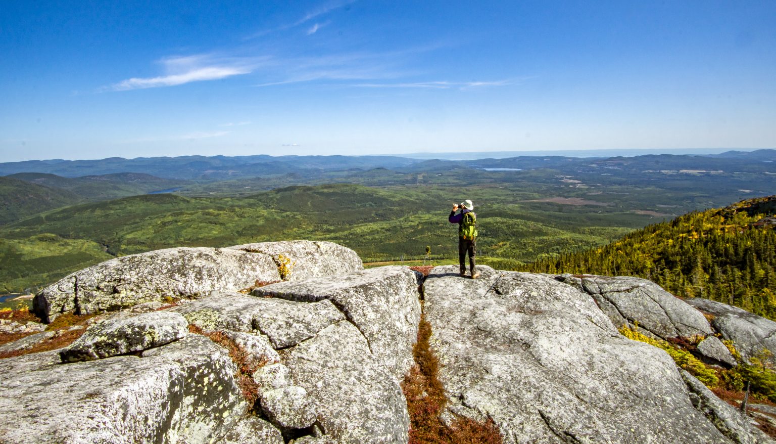Mont des Morios : vue sur l'astroblème | Blogue de Rando Québec