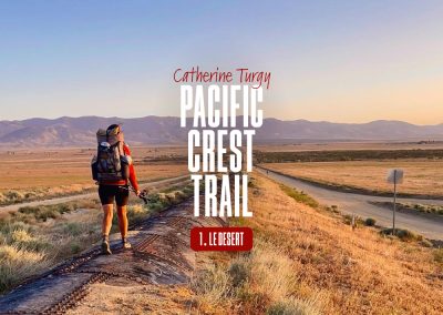 Catherine Turgy sur la Pacific Crest Trail