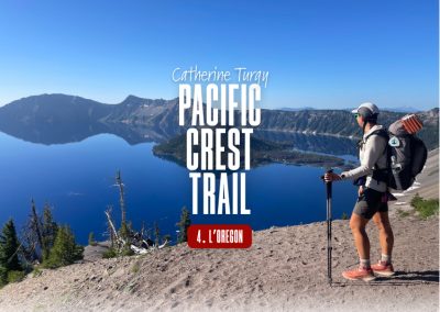 Catherine Turgy devant un paysage dans l'Oregon