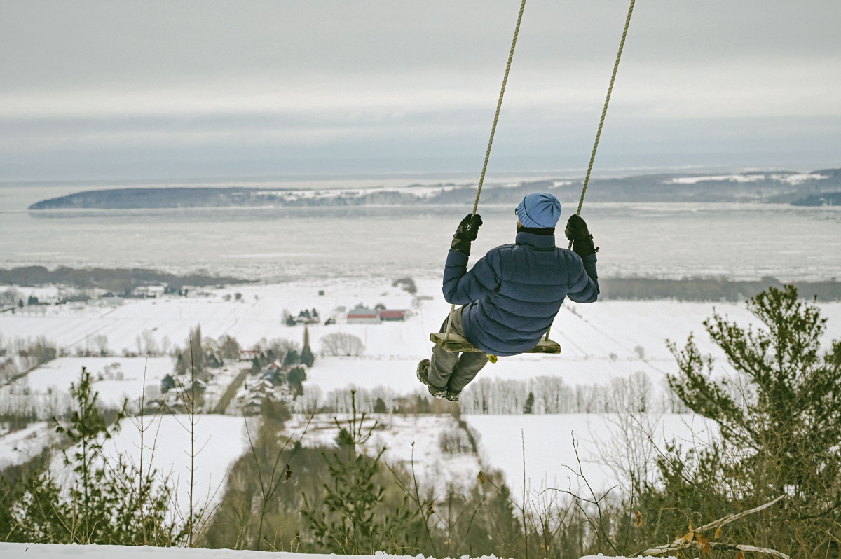 cote de beaupré hiver quebec rando chalet