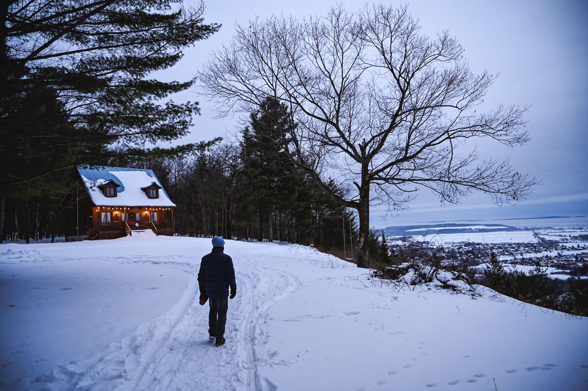 cote de beaupré hiver rando chalet