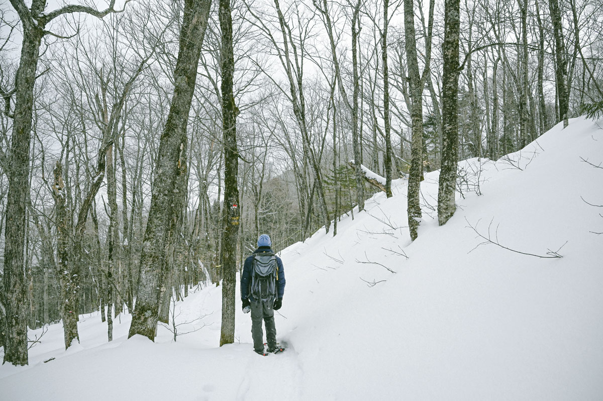 cote de beaupré hiver sentier des caps charlevoix